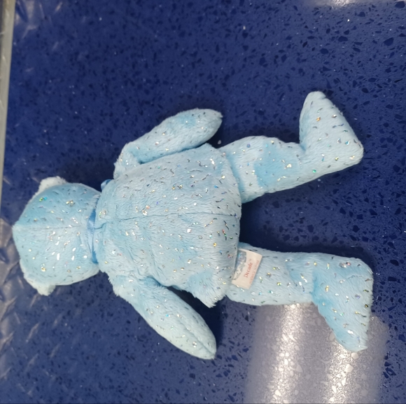 -TY Beanie Babies "DECADE (light blue)" 10th Anniversary Teddy Bear - Sparkly - Picture 3 of 8
